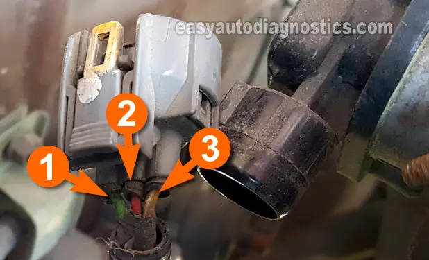 Making Sure The TPS Is Getting 5 Volts. How To Test The Throttle Position Sensor (TPS) -1990, 1991, 1992, 1993, 1994, 1995, 1996, 1997 2.2L Honda Accord And Odyssey