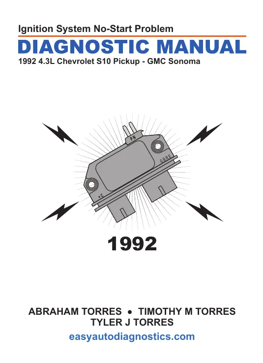 1992 4.3L S10 Pickup/Sonoma Ignition System No-Start Problem Diagnostic Manual PDF