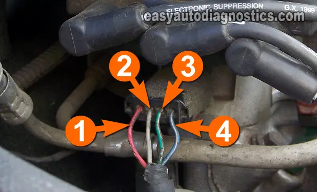Making Sure The Ignition Coil Is Getting Power. 1999-2001 Coil Pack Diagnostic Tests (Chrysler 3.3L)