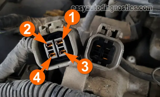Making Sure The Cam Sensor Is Getting Power. How To Test The Camshaft Position Sensor (1990, 1991, 1992, 1993, 1994, 1995 3.0L V6 Nissan Pathfinder And Pick Up)